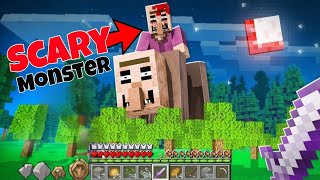 How I ESCAPED from this SCARY MONSTER in Minecraft 😱 | Minecraft | *HORROR* Gameplay