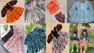 Baby girl printed out fit dress designs ideas|| beautiful unique baby girl frock designs 2023