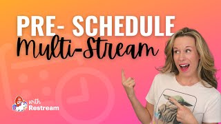 How to schedule live multi-broadcast with Restream & Ecamm