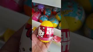 Mainan unik kreatif hello kitty egg playset penasaran isinya apa gaes !? @4anakrambow #shorts