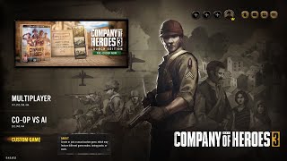 Company of Heroes 3 Gameplay - 3v3 with 3 Players Multiplayer Tech Test on my Potato Rig