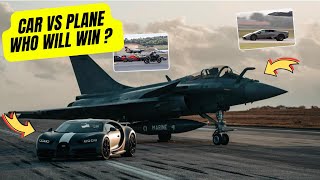 Car VS Plane Compilation POP dsx - (Bugatti, Lamborghini  Formula 1, F35, Rafale, Typhoon) Who win ?