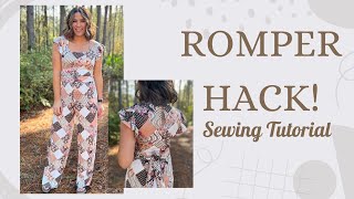 Sewing Up A Cute And Trendy Romper! Using The Diana and South Shore Romper Patterns!