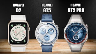 Huawei Watch D2 Vs Huawei Watch GT5 Vs Huawei Watch GT5 Pro