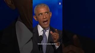 Barack Obama talks President Biden in Democratic National Convention speech #politics #dnc #biden