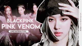 BLACKPINK (블랙핑크) – Pink Venom | Line Distribution