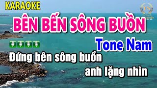 Karaoke Bên Bến Sông Buồn Tone Nam Nhạc Sống | Sinh Nguyễn Karaoke