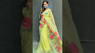 Beautiful organza sarees for Rs. 760