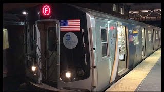 R160B Cuomo (F)train departing Coney Island- Stilwell Avenue