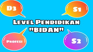 Level Pendidikan Bidan-D3, S1,S2 & Profesi