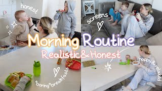 VERY HONEST RELAXED MORNING ROUTINE ☀️ REALISTIC SCREEN TIME, 'BORING' BREAKFAST & CLEANING