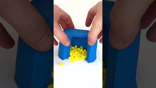 Very Satisfying and Relaxing  Crunchy Colorful Kinetic Sand Cutting vs Beads Part 70 #ASMR #shorts