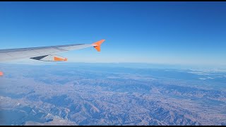 Southern Alps views - Wellington to Queenstown Flight Jetstar A320