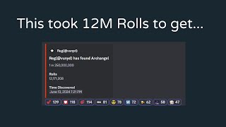 The #1 Player Vunyd Took 12M Rolls To Get This In Roblox Sol's RNG... (Filler)