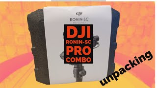 Распаковка стабилизатора DJI Ronin-SC pro combo