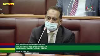 PMQT-  SUPPLEMENTARY QUESTION FROM HON. REZA UTEEM ON SPEEDING