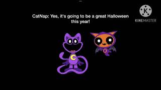 CatNap and the Bat Cat Wish You A Happy Halloween