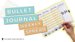 How To Start A Bullet Journal – Part 3: The Weekly Spread