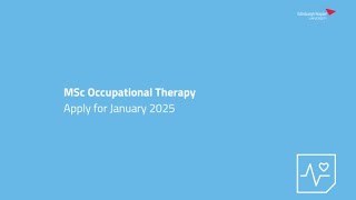 MSc Occupational Therapy Webinar | SHSC | Edinburgh Napier University