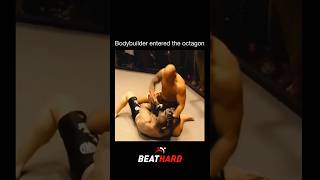 Bodybuilder vs pro MMA fighter #mma #combatsports #martialarts #bodybuilder #fighter #ko #knockout