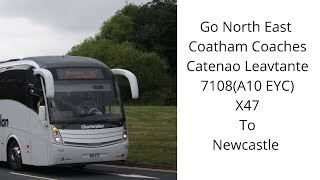 Go North East Cateano Leavtane 7108(A10 EYC) Working The X47 To Newcastle