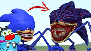 WHAT IF SONIC TAPES BECAME CURSED SONIC TAPES IN GARRY'S MOD WITH OGGY AND JACK