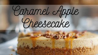 This is HAPPINESS  Caramel Apple Cheesecake Recipe