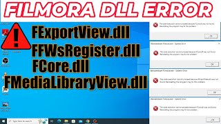 How to Fix Filmora dll Error