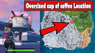 "Dance on top of an OVERSIZED CUP OF COFFEE" - LOCATION WEEK 9 CHALLENGES #FORTNITE #SEASON7