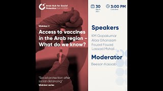 Access to vaccines in the Arab region: What do we know?