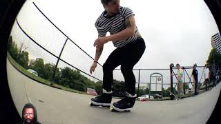 * SKATER REACTION *FIRST FISHEYE FILMED ROLLERBLADING EDIT ?!  Fishguys.