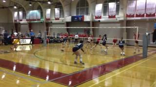 Volleyball highlights vs Messiah 10-21-16