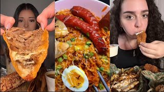 TikTok mukbang compilation |taco bell,wingstop,ramen buldak and moree