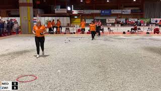 EK 20224 Martigny - Doublette vrouwen - Ronde 5 - Nederland tegen Zwitserland