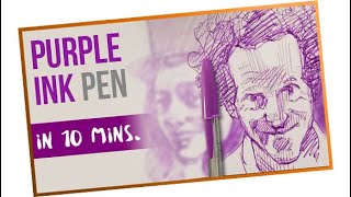 How to draw portraits with pen ⏳ 10 minutes [Direct portrait]