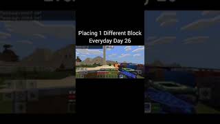 Placing 1 Different Block Everyday Day 26 #Shorts