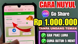 Trik Nuyul Goshare Penghasil Uang 2024 | Cara Mendapatkan Uang Gratis Di Goshare Tanpa Undang Teman