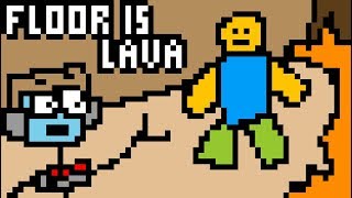 FLOOR IS LAVA Fandroid Pixel Animation