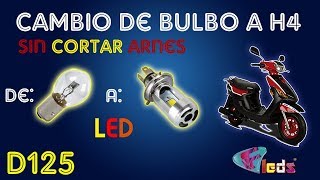 Italika D125 || Cambio de Bulbo Original a Led H4