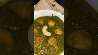 Palak Mushroom recipe ||