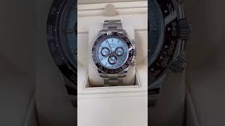 Unboxing the platinum @rolex Cosmograph Daytona. #superwatchman #rolexdaytona