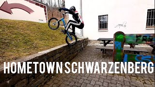 bike trial ride in my hometown/ Schwarzenberg/ Trial Nils