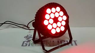 Светодиодный прожектор LED PAR 18x15 RGBW+A SLIM в металле