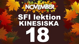 SFI lektion november KINESISKA