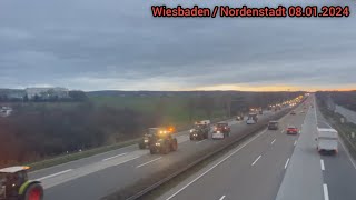 Wiesbaden, Ansbach, Dorsten, Saarlouis & Coesfeld - Bauernprotest 08.01.2024