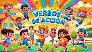 Aprende Verbos de Acción Jugando! 🚶‍♂️🏃‍♀️ Correr, Saltar y Más | Video Educativo para Niños