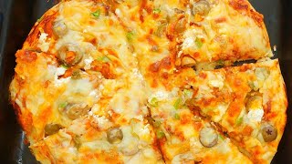 How to make pizza with easy ingredients/بيتزا بمكونات ساهله