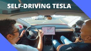 Self Driving Tesla Model 3 in Dubai | Tesla Model 3 Review