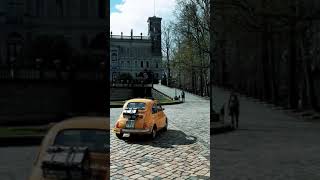 Fiat 500 nuova with hoots classic sensorsystem , autodepoca, cute italian classic car in Dresden