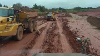 IRELAND. komatsu HM400 cat 730. komatsu px65 1